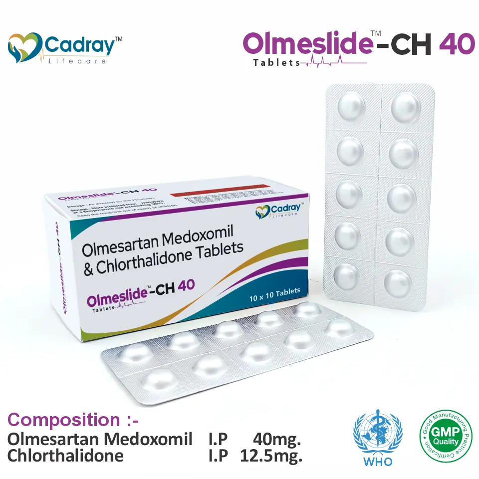 Olmesartan Medoxomil 40mg Chlorthalidone 12.5mg tablet packaging